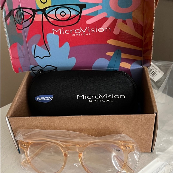 micro vision Other - Micro vision Neox 3.0 Crystal Orange Reader Glasses
